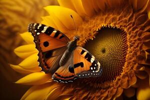 hermosa mariposa animal hecho por generativo ai tecnología foto