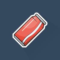 Illustration of Soda Can in Flat Design vector