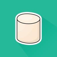 Illustration of Marshmellow in Flat Design vector