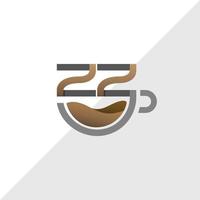 logotipo de la taza de café vector