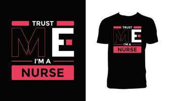 Nurse Calligraphy T Shirt Design. vector