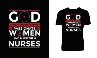 Nurse Calligraphy T Shirt Design. vector