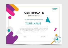 Vector Gradient Elegant Certificate Template