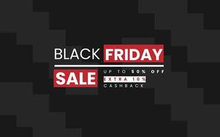 Black Friday Extra Discount Sale Flat Design and Social Media Post Template vector