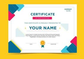 Vector Gradient Elegant Certificate Template