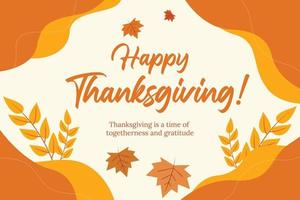 Happy Thanksgiving Editable Modern Vector Template