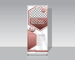 Fashion Roll Up Banner vector