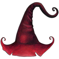 watercolor hand drawn witch hat png
