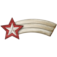 acquerello di legno cometa stella png