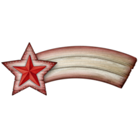 acquerello di legno cometa stella png