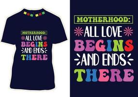 Happy Mothers Day T-shirt Design vector
