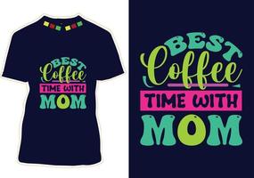 diseño de camiseta feliz día de la madre vector