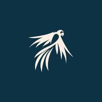 Luxury and modern parrot logo design vector