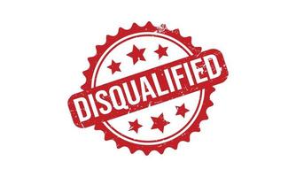 Disqualified Rubber Stamp. Disqualified Grunge Stamp Seal Vector Illustration