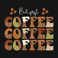 café vector camiseta diseño