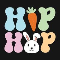 Happy Easter Bunny Vector T-Shirt Design