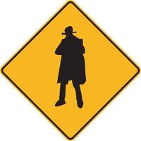 crime warning , criminal area sign, yellow sign, terrorist sign, danger vector