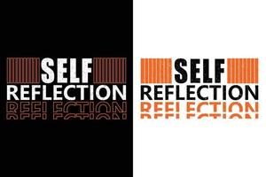 SELF REFLECTION T-SHIRT DESIGN vector