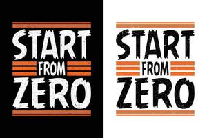 START FORM ZERO T-SHIRT DESIGN vector