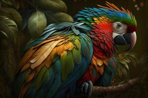 parrot is made by technology photo