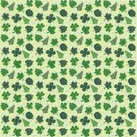 Colorful decorative green Leaf pattern vector