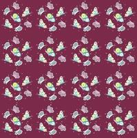 Seamless pattern with beautiful butterflies vector
