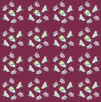 Seamless pattern with beautiful butterflies vector