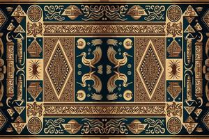 Egyptian geometry pattern old ancient background. Abstract traditional folk antique tribal ethnic graphic line. Ornate elegant luxury vintage retro style. Texture textile fabric ethnic egypt patterns vector