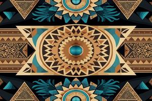 egipcio geometría modelo antiguo antiguo antecedentes. resumen tradicional gente antiguo tribal étnico gráfico línea. florido elegante lujo Clásico retro estilo. textura textil tela étnico Egipto patrones vector