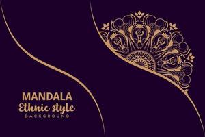 Luxury Royal mandala background with golden arabesque pattern islamic east style. decorative mandala for posters, covers, brochures, flyers, banner vector