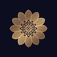 Luxury golden mandala design background vector