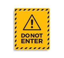 Minimalist Flat Design Do Not Enter Sign Symbol Vector