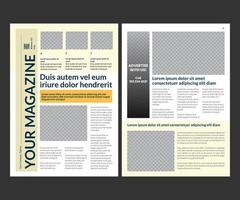 Minimal Magazine Design Template vector