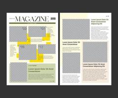 Minimalist Magazine Template vector