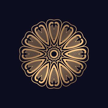 resumen circular modelo en formar de mandala diseño vector