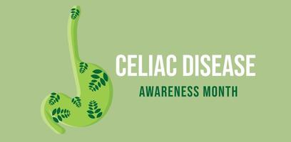 May is Celiac Disease Awareness Month. template background, banner, card, poster. vector illustration.