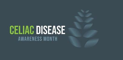 May is Celiac Disease Awareness Month. template background, banner, card, poster. vector illustration.