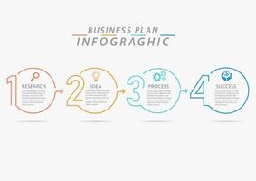 business plan  infograghic vector