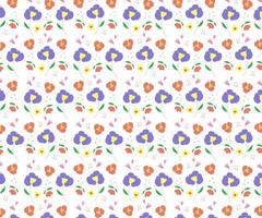 Colorful floral seamless pattern. cool for scrapbook, cover and label. cute and simple design. Find fill pattern on swatches vector