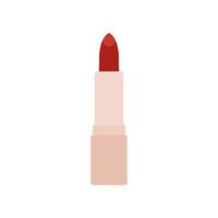 Lipstick flat design vector illustration isolated on white background