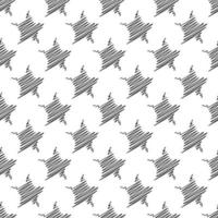 Geometric Seamless Pattern Of Stars On A White Background. Vector illustration. EPS10