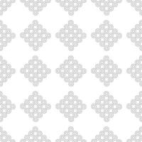 Seamless black and white pattern with diamond circles. Vector illustration.