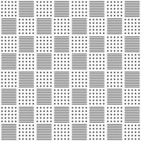 Seamless pattern of horizontal lines and dots. Geometric background. Vector illustration.