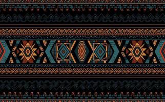 Ethnic abstract ikat pattern. Seamless pattern in tribal, folk embroidery, Mexican style. Aztec geometric art ornament print.Design for carpet, wallpaper, clothing, wrapping, fabric, cover, textile vector