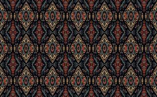 Ethnic abstract ikat pattern. Seamless pattern in tribal, folk embroidery, Mexican style. Aztec geometric art ornament print.Design for carpet, wallpaper, clothing, wrapping, fabric, cover, textile vector