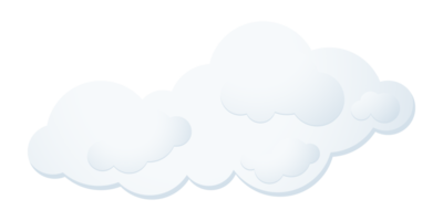 Clouds floating in the sky. png