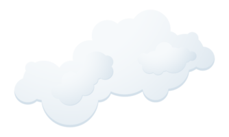 Clouds floating in the sky. png