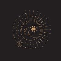 Celestial Magic Mystical and Esoteric Illustration vector