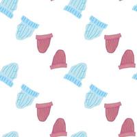 Color seamless pattern with spring fashion clothe. vector