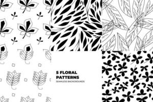 Natural Pattern Set vector